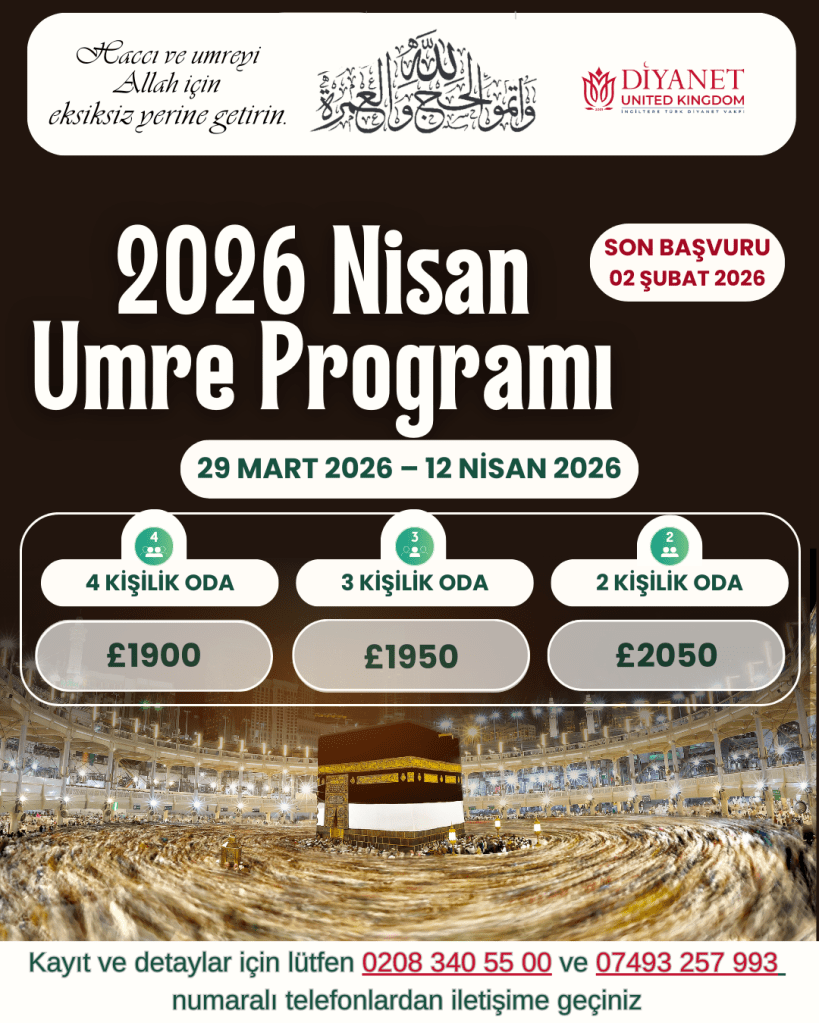 2026 NİSAN UMRE&nbsp;TURU